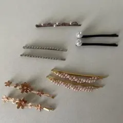 ヘアピン セット 花モチーフ パールなど