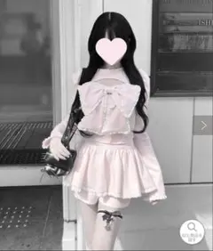 OLIVE des OLIVE miko リボンビスチェセット ピンク