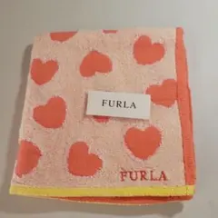 FURLA ハート柄 タオルハンカチ