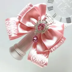 ★キンブレリボン　ペンラリボン★ベビーピンク　ライトピンク　ミニサイズ　ヘアゴム