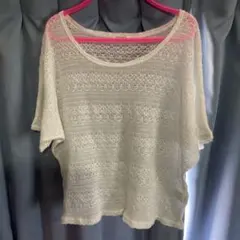 L L透かし編みトップス