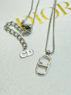 Christian Dior ディオール CDロゴネックレスシルバーのサムネイル