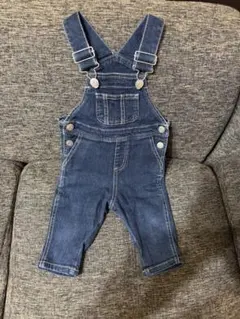 【3回着用】petite main/デニム/サロペット/サイズ70cm