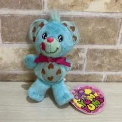 Yum Yums ぬいぐるみ 水色 ハート模様