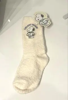 ジェラートピケ　スヌーピー　靴下