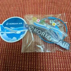 KOREAN AIR 大韓航空 新ロゴ トラベルタグ ネームキーホルダー リング KOREAN AIR 大韓航空 新ロゴ トラベルタグ ネーム タグ