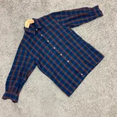 ✨Rotary Group✨ロータリーグループ♡長袖シャツ♡チェック♡青系(M)