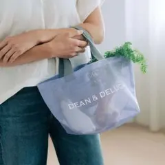 ディーンアンドデルーカ　メッシュトートバッグ ライラック Sサイズ　2025夏