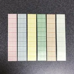 スタンプマルシェ ラベラーシール ギンガムチェック 新作180枚