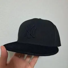 New Era 59FIFTY ブラックキャップ 7 3/8