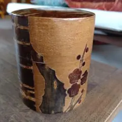 桜皮細工の茶筒