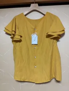 ROPE PICNIC フリルブラウス イエロー　M 新品