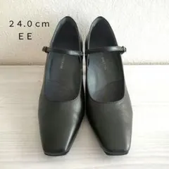 【オレンジ様】asics WALKING　ストラップパンプス　24cm　ブラック