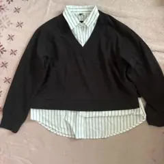 GU レイヤードデザイン トップス Mサイズ