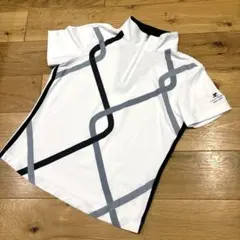 【courreges】✳︎かわいいハーフジップ モックネックシャツ✳︎38サイズのサムネイル
