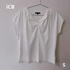 iCB　レディース　トップス　カットソーシャツ　ホワイト　Sサイズ