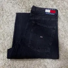 TOMMY HILFIGER トミー ブラックデニム ペインターパンツ W32