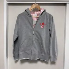 converse グレー フードパーカー L レディース