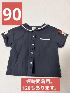 Littc ミッキー＆ミニー セーラーカラーTシャツ 90 なりきりのサムネイル