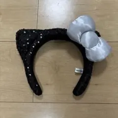 猫耳カチューシャ シルバーリボン付き