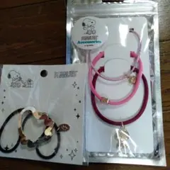 スヌーピーヘアポニー２個セット