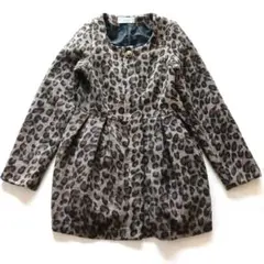 deicy ヒョウ柄 ノーカラージャケット レオパード