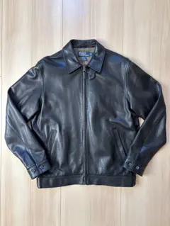 90s Polo Ralph Lauren レザースイングトップ