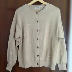 刺繍カーディガン