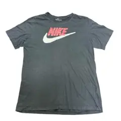 NIKE プリントTシャツ　スウッシュ　ブラック　古着　8#f