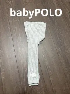 babyPOLO グレーワンポイントレギンス85