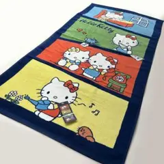 ハローキティ ● しなやか バスタオル ネイビー♪ HELLO KITTYのサムネイル