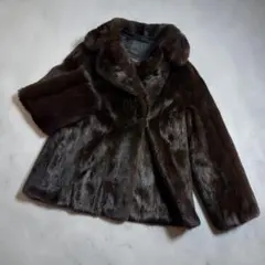 美品 MINK ミンク 裏地刺繍 袖太 コート | Mercari