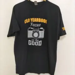 GILDAN US古着 カメライラスト Tシャツ 袖プリント ブラック XLのサムネイル