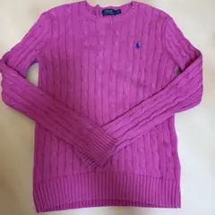 Polo Ralph Lauren ピンク ケーブルニットセーター