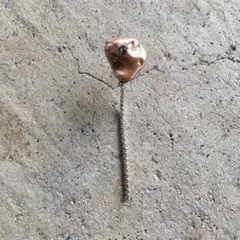 片耳 ステンレスポスト ピアス シェル スワロフスキー シルバー チェーン