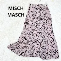 ミッシュマッシュ ロングフレアスカート レオパード柄 総柄 綺麗め ウエストゴムのサムネイル