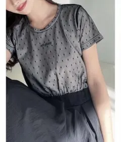 リゼクシードット柄 半袖Tシャツ