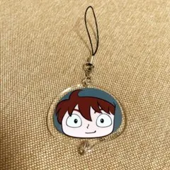 忍たま 土井半助 もちぷちアクリルフェイスチャーム ストラップ くじ マスコット