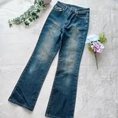 エドウィン ꕤ ブーツカットデニムパンツ 28×33 裾フレア シンプル 着回し