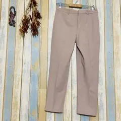 【UNIQLO 】カジュアルパンツ　スラックス　ストレート　淡ピンク　L