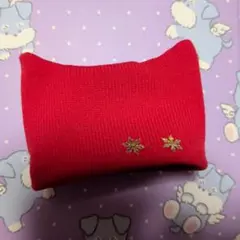 ☆なっつ様専用☆【スノソフビ】メンカラ猫耳帽/赤