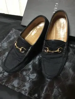 GUCCIグッチ箱付き★ローファー ホースビット GG キャンバス
