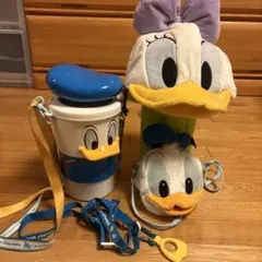 ドナルドパスケース、ジュースホルダー、ポップコーンバケット、ファンキャップセット