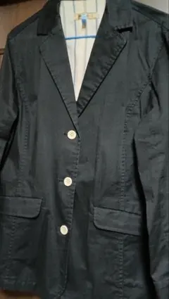 【クロコダイル】黒のジャケット　サイズ LL　＊レディース