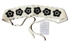 新品・MARY QUANT ヘアバンド ターバン デイジー刺繍 マリークヮントのサムネイル