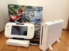 【送料込】Nintendo Wii U 本体 ホワイト 32GB マリオカート8