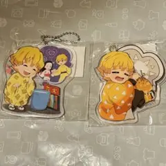 鬼滅の刃　我妻善逸　夏祭り　アクリルキーホルダー 2個セット