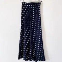 エムズエキサイト レースアップ ドット柄 スカート