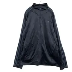 【訳アリ】アディダス　メンズパーカー　黒　XL　スポーツウェア　春秋【1658】