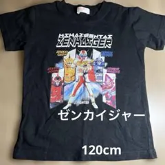 美品　戦隊ヒーロー　ゼンカイジャー　Tシャツ 黒　120cmのサムネイル